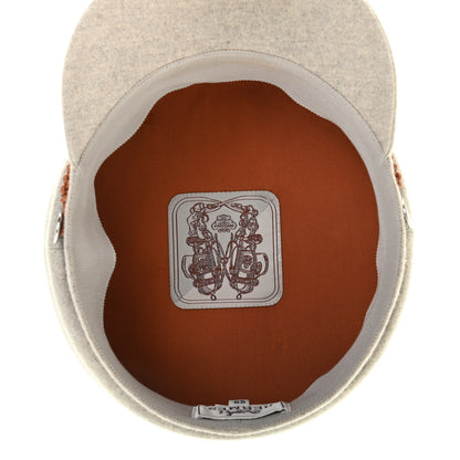 Hermes Cashmere Swift Womens Deauville Cap 59 Gris Flanelle Gold 7 of 9