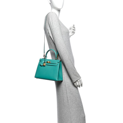 Hermes Epsom Kelly Sellier 25 Vert Verone 2 of 11