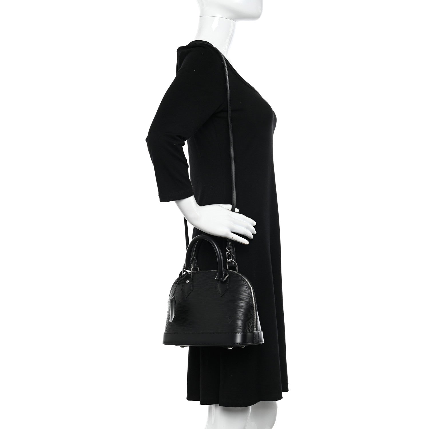 Louis Vuitton Epi Alma BB Black 2 of 9