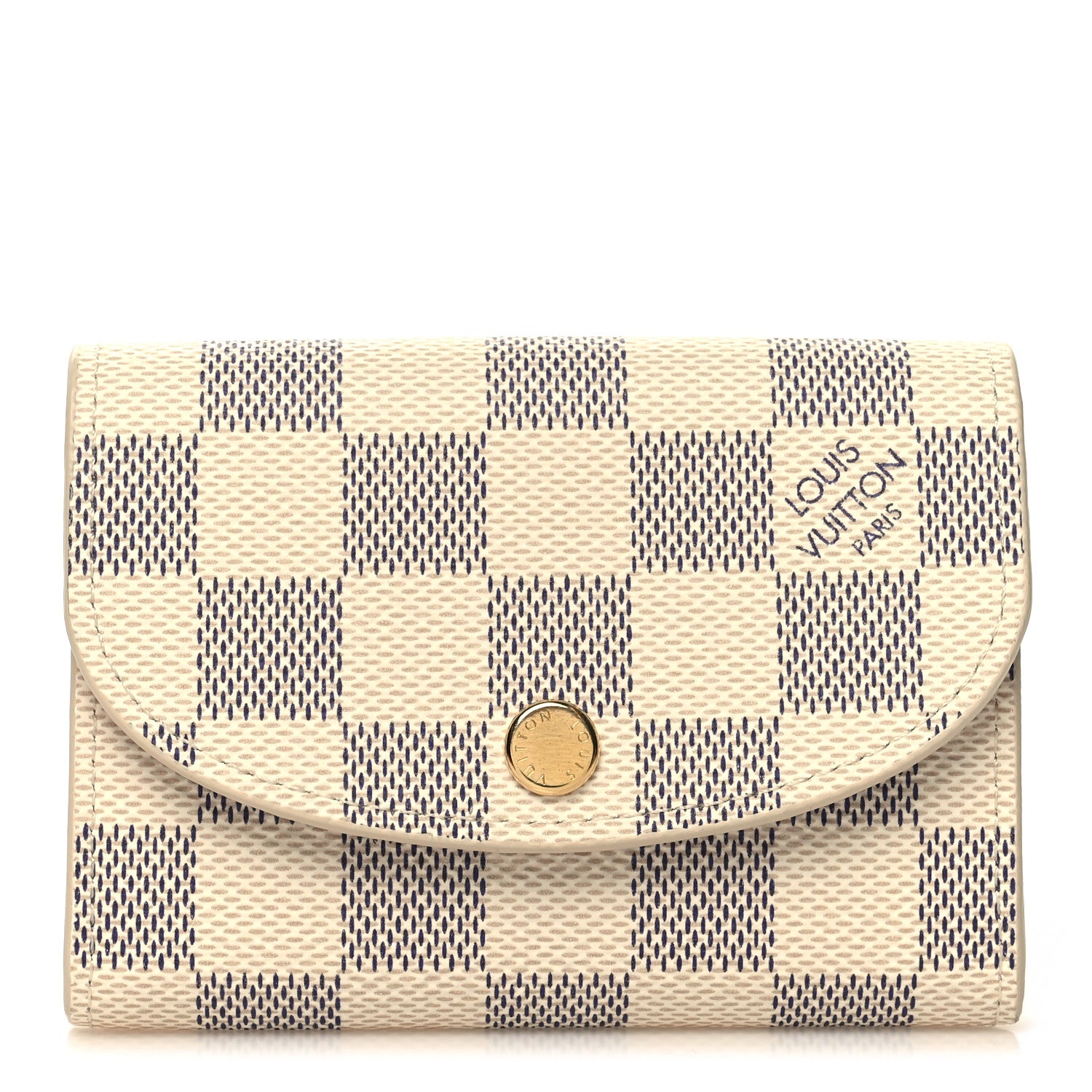 Louis Vuitton Damier Azur Rosalie Coin Purse Rose Ballerine 1 of 9