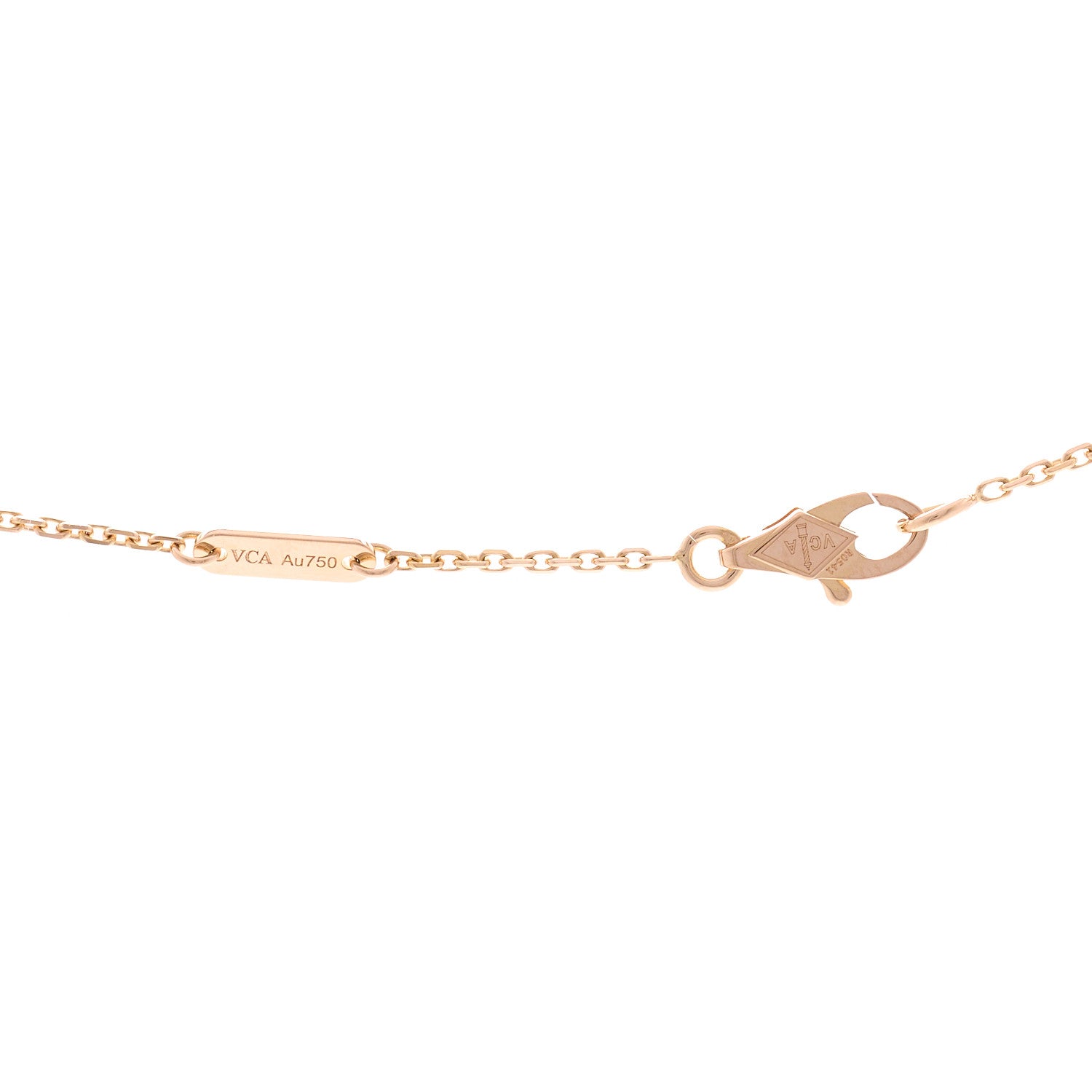 Van Cleef & Arpels 18K Rose Gold Ruby Mini Frivole Pendant Necklace 4 of 5