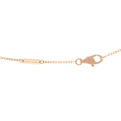 Van Cleef & Arpels 18K Rose Gold Ruby Mini Frivole Pendant Necklace 4 of 5