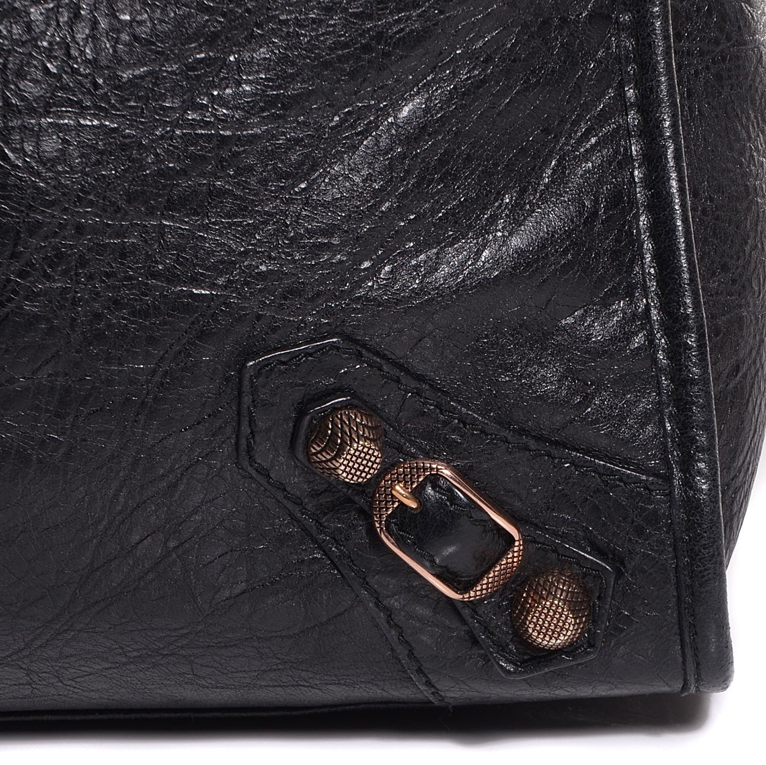 Balenciaga Agneau Giant 12 Rose Gold Hardware City Black 13 of 14