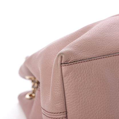 Gucci Pebbled Calfskin Medium Soho Chain Shoulder Bag Dark Cipria 9 of 21