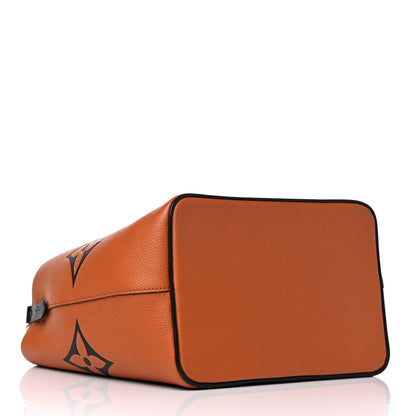 Louis Vuitton Empreinte Monogram Giant Crafty Neonoe MM Caramel Black 3 of 10