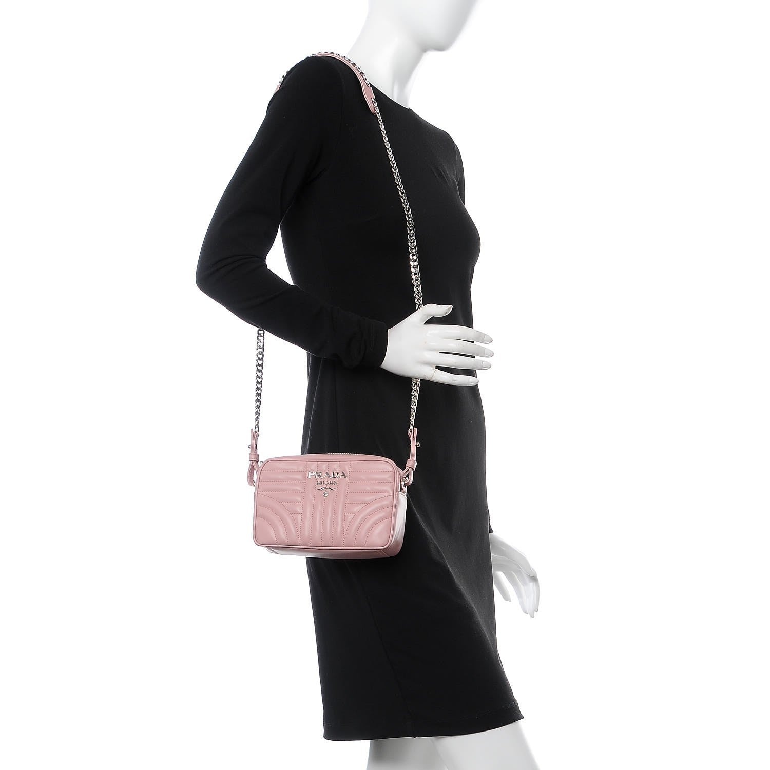Prada Soft Calfskin Diagramme Crossbody Bag Pesco 2 of 6
