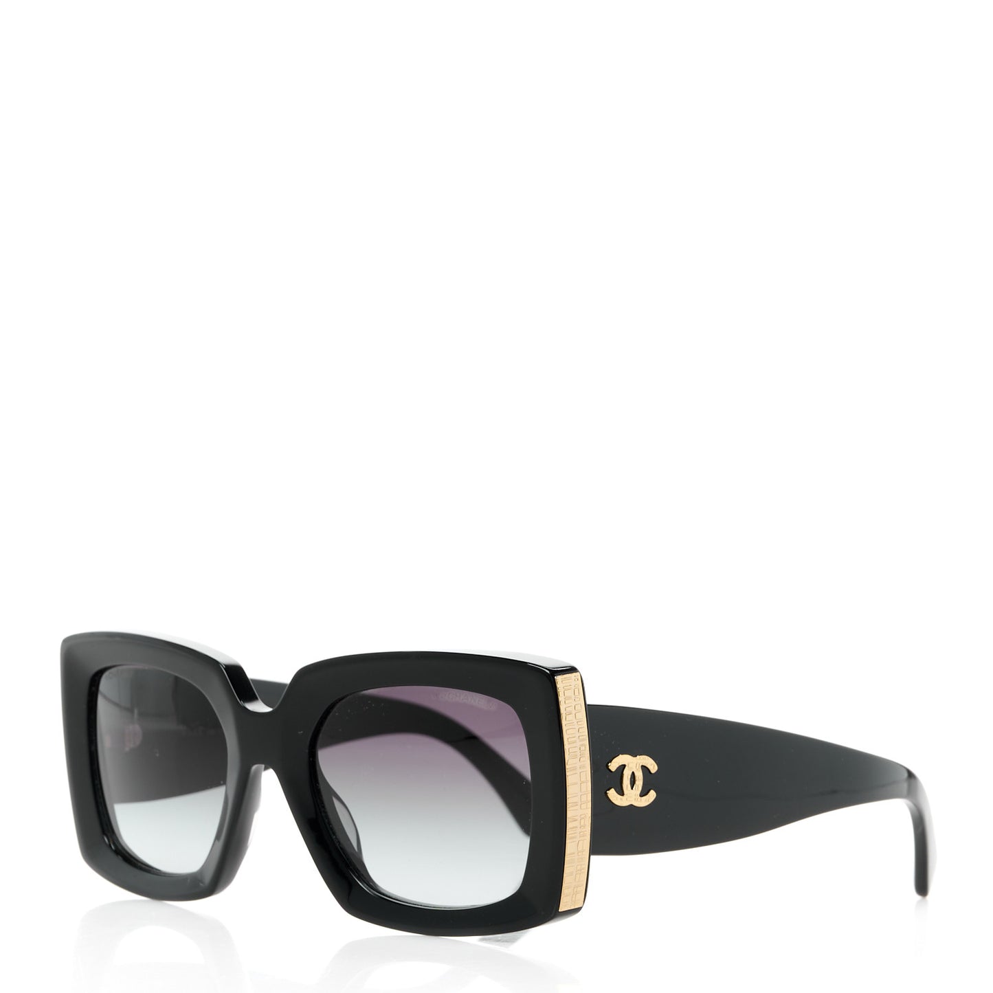 Acetate Rectangle Sunglasses 5435 Black