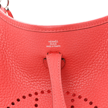 Hermes Taurillon Clemence Amazone Evelyne TPM Rouge Pivoine 6 of 11