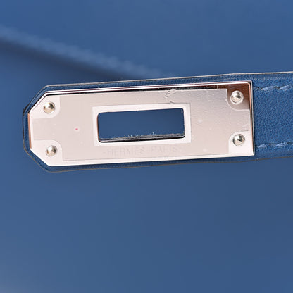 Hermes Swift Kelly Cut Clutch Pochette Deep Bleu 8 of 21