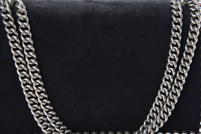 Gucci Suede Crystal Small Dionysus Shoulder Bag Black 12 of 14