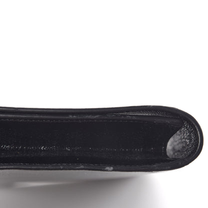 Saint Laurent Textured Patent Monogram Large Belle De Jour Clutch Black 9 of 9