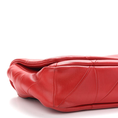 Saint Laurent Lambskin Patchwork Monogram Medium Jamie Red 8 of 11