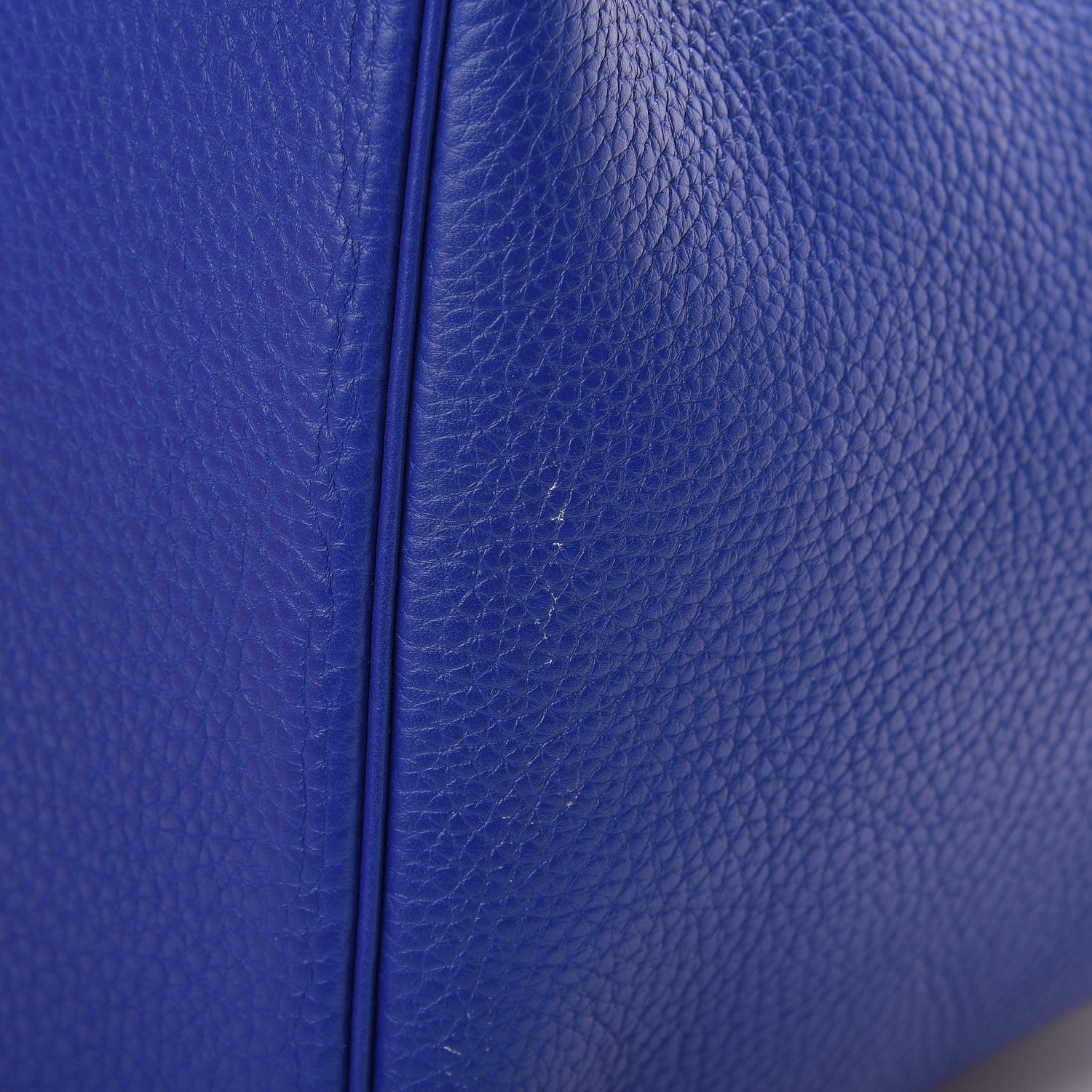 Hermes Taurillon Clemence Matte Alligator Picotin Lock Touch 22 MM Bleu Electrique 10 of 11