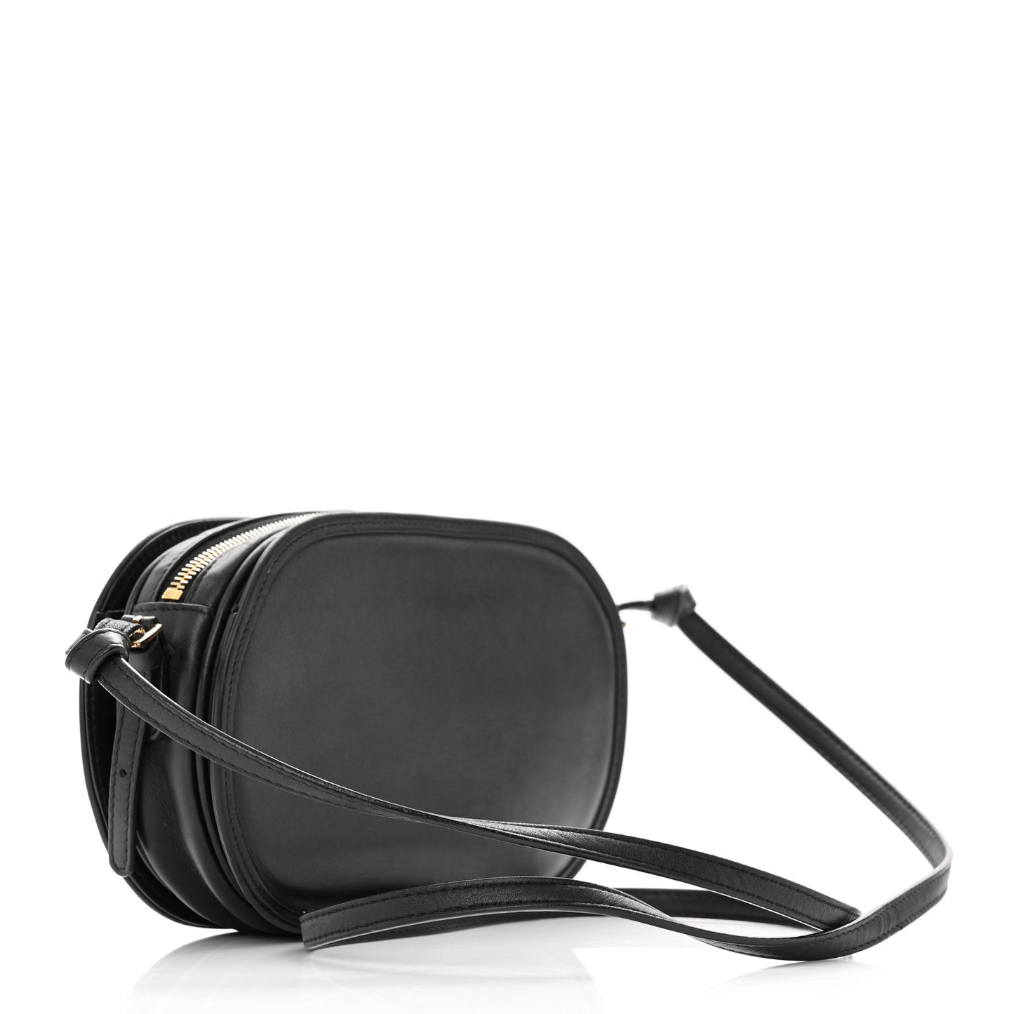 Calfskin Small Logo Go Crossbody Bag Black