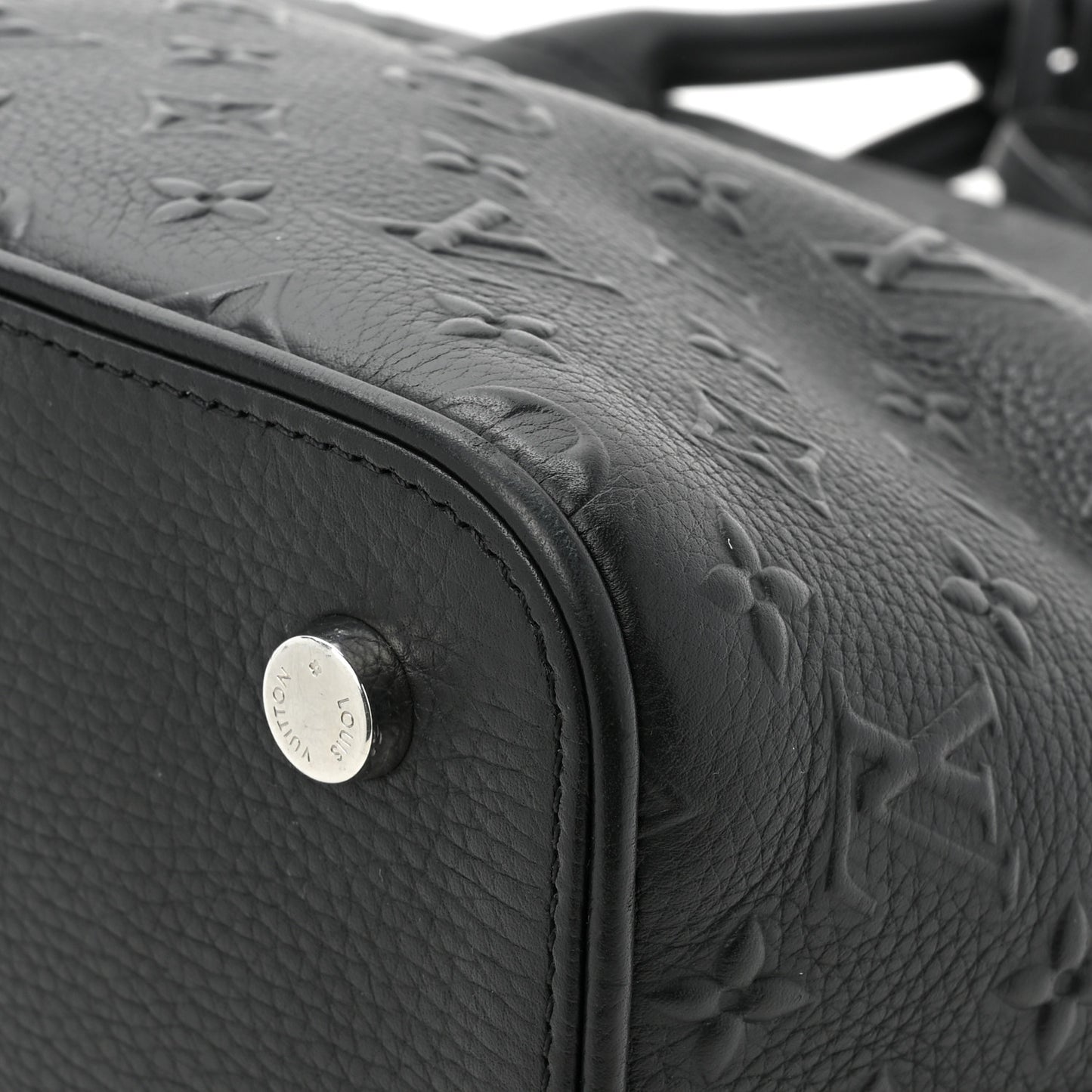 Calfskin Monogram Embossed Revelation Lockit PM Black