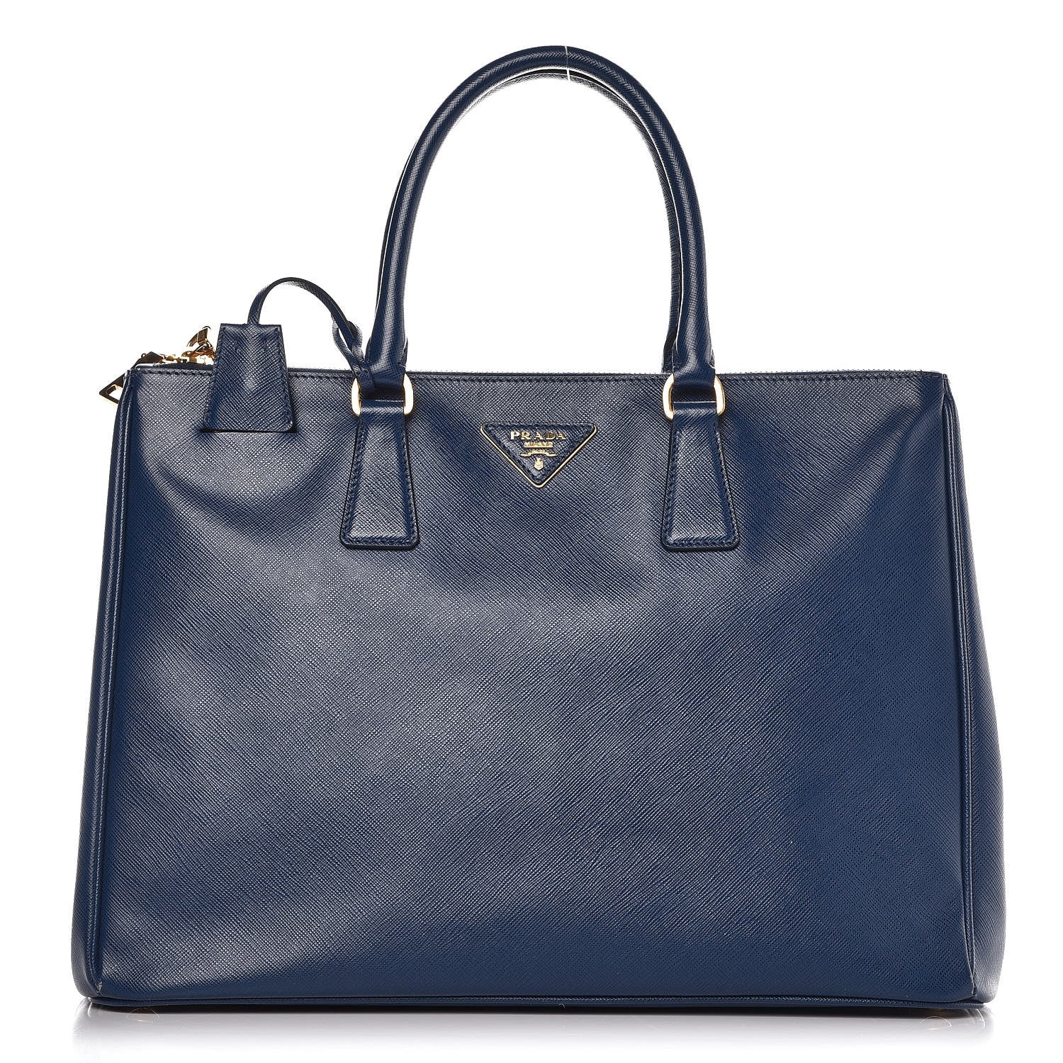 Prada Saffiano Large Galleria Double Zip Tote Bluette 1 of 15