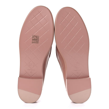 Chanel Lambskin Quilted CC Turnlock Loafers 41 Dark Pink 5 of 9