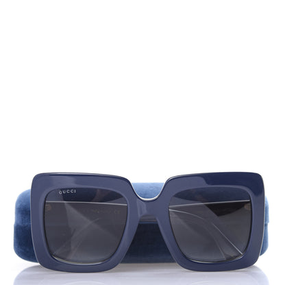 Gucci Acetate Oversize Sunglasses GG0328S Blue 8 of 8