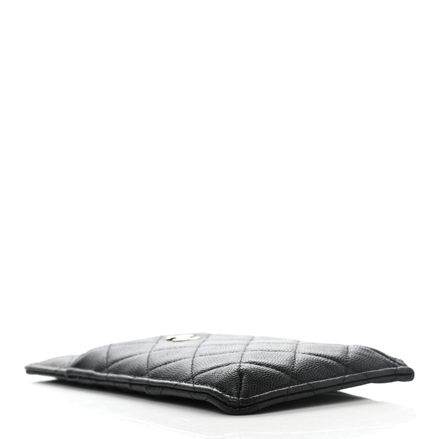 Chanel Caviar Quilted Classic Flat Wallet Pouch Black 4 of 12