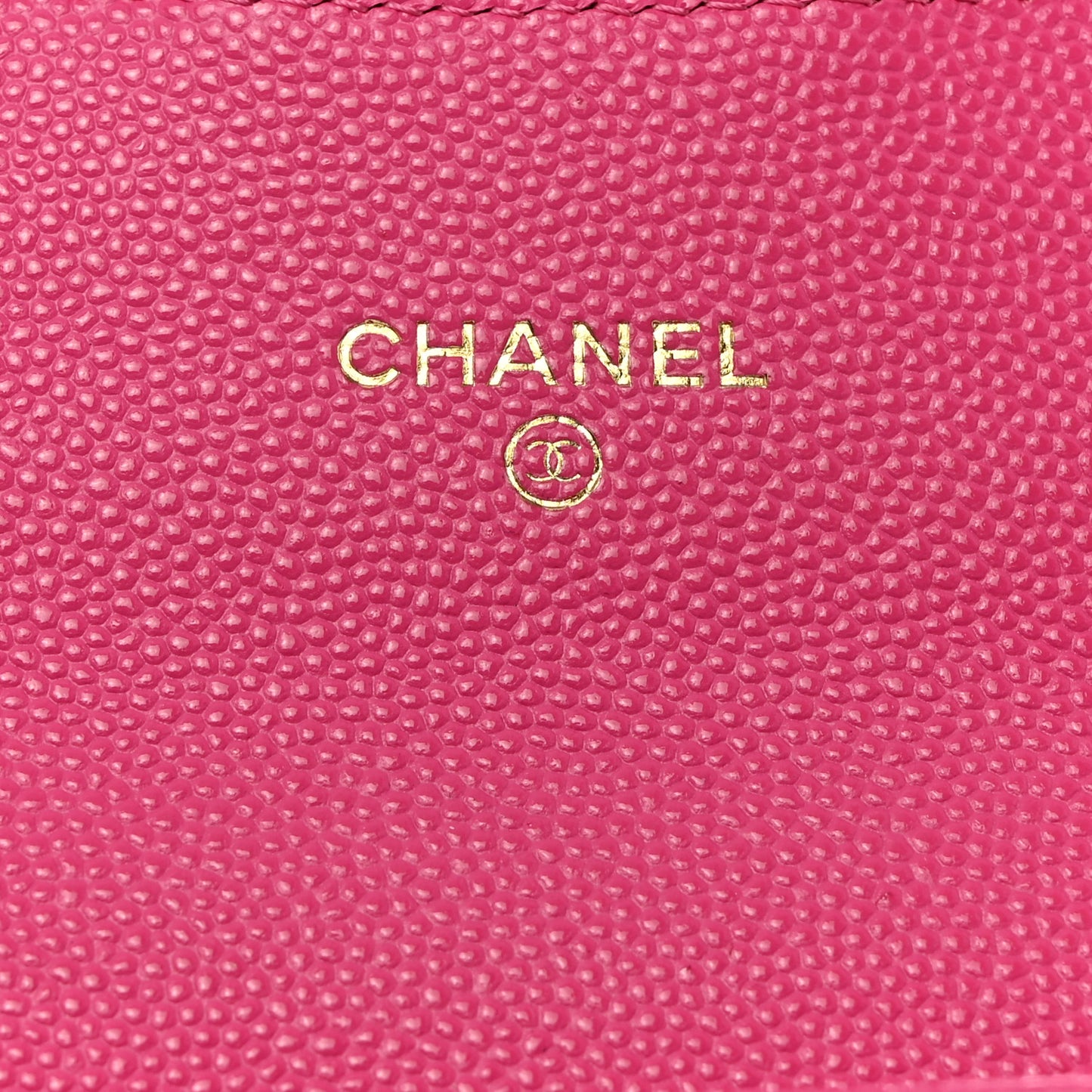 Caviar Quilted Medium Flap Wallet Dark Pink