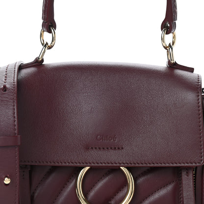 Chloe Calfskin Quilted Mini Faye Day Shoulder Bag Burnt Brown 8 of 10