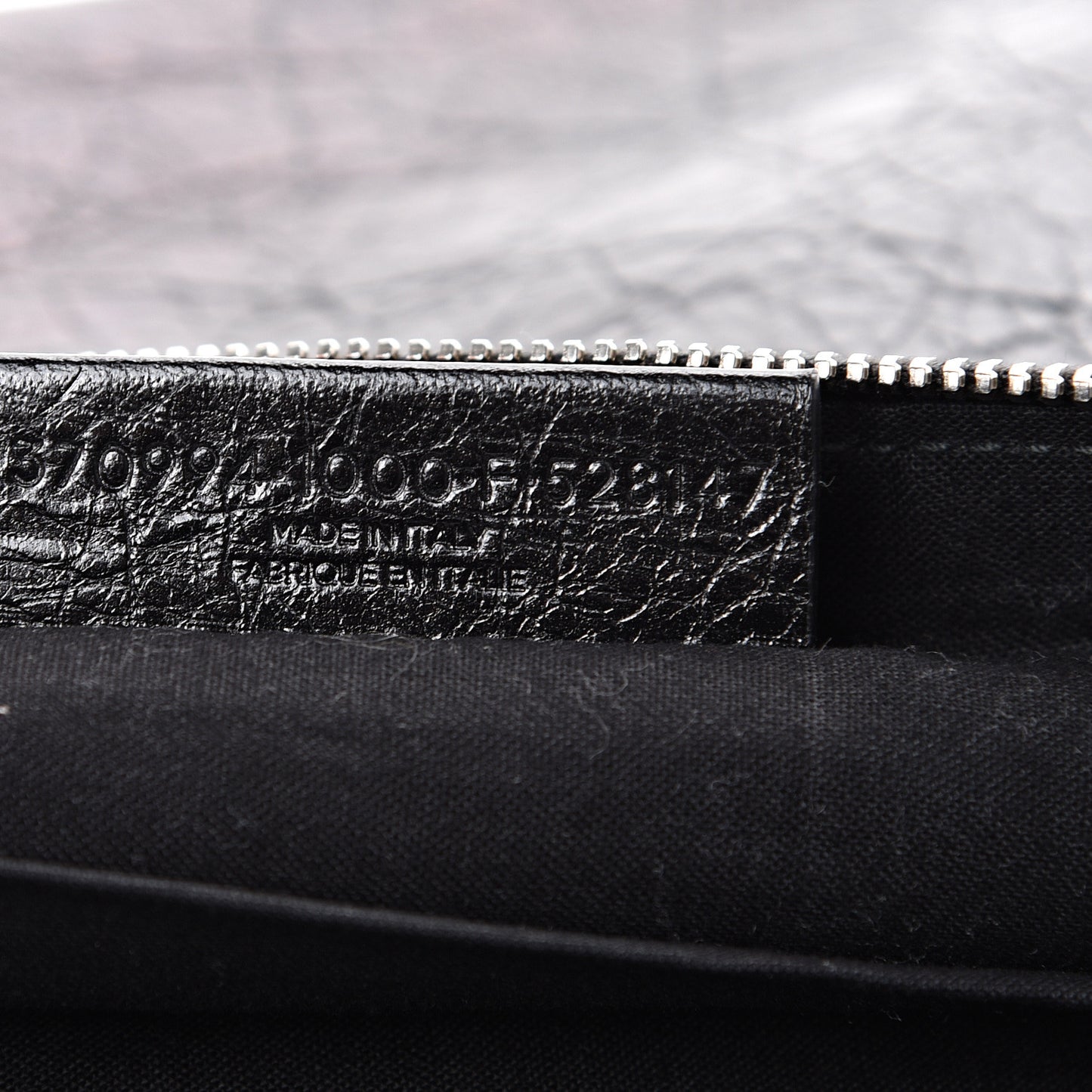 Agneau Giant 12 Silver Hardware Pouch Clutch Black