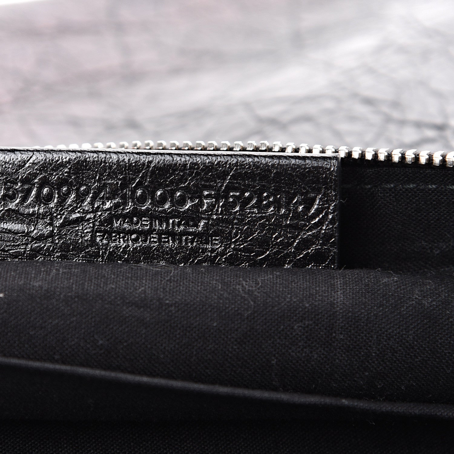 Balenciaga Agneau Giant 12 Silver Hardware Pouch Clutch Black 6 of 6