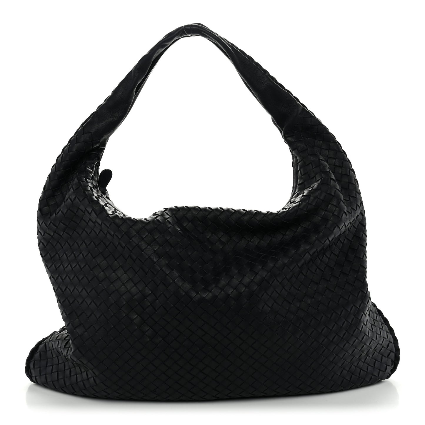 Nappa Intrecciato Maxi Veneta Hobo Sapphire