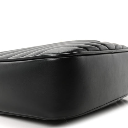 Saint Laurent Calfskin Matelasse Monogram Lou Camera Bag Black 9 of 10