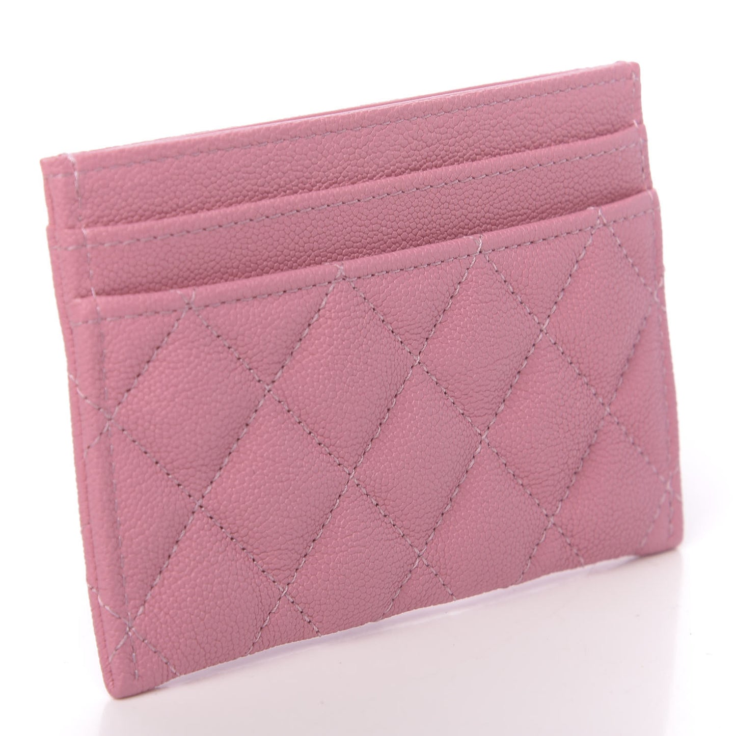 Caviar Quilted Boy Card Holder Pink