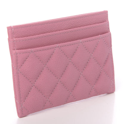 Chanel Caviar Quilted Boy Card Holder Pink 3 of 10