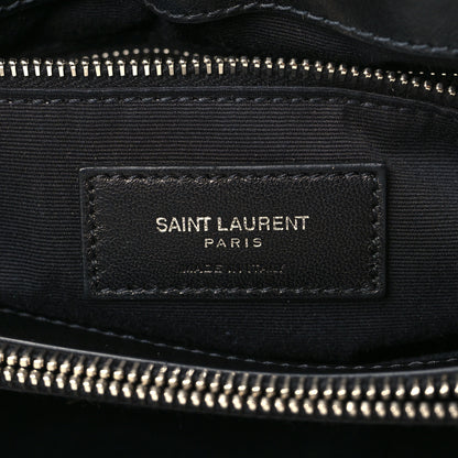 Saint Laurent Calfskin Y Quilted Monogram Medium Loulou Chain Satchel Black 7 of 9