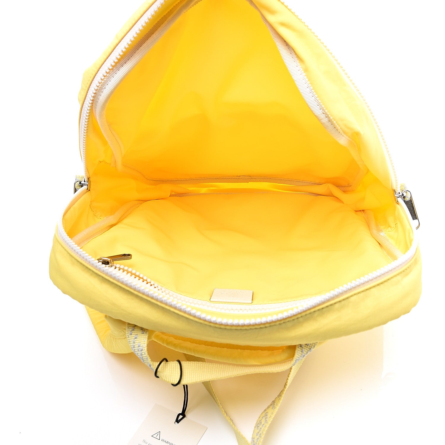 Gucci Nylon Twill Blind For Love Interlocking G Backpack Pastel Yellow Multicolor 4 of 10