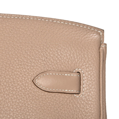 Hermes Taurillon Clemence Birkin 35 Argile 29 of 33
