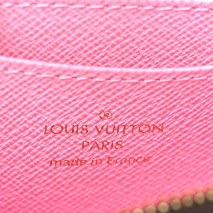 Louis Vuitton Damier Ebene 2022 Christmas Animation Paris Zippy Coin Purse Pink 6 of 6
