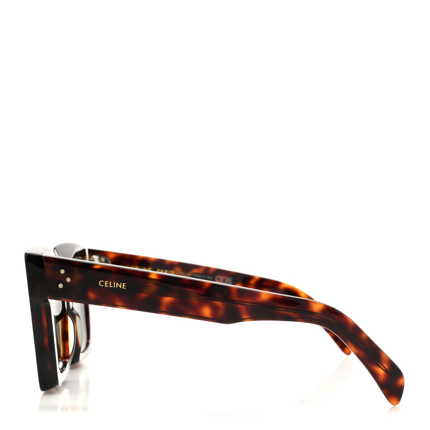 Celine Acetate Square Sunglasses CL401301 Tortoise 3 of 7