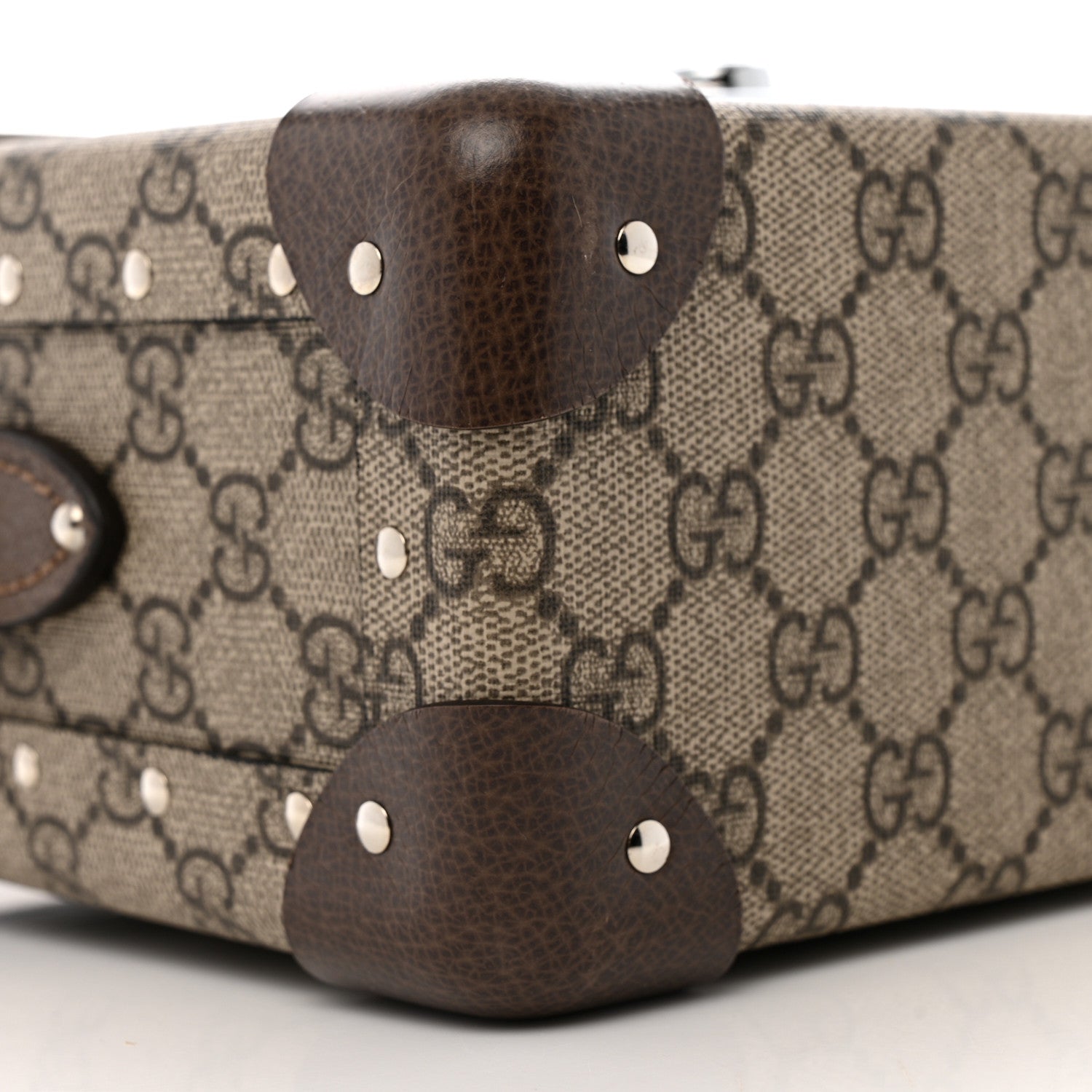 Gucci GG Supreme Monogram Globe-Trotter Beauty Case Brown 9 of 12
