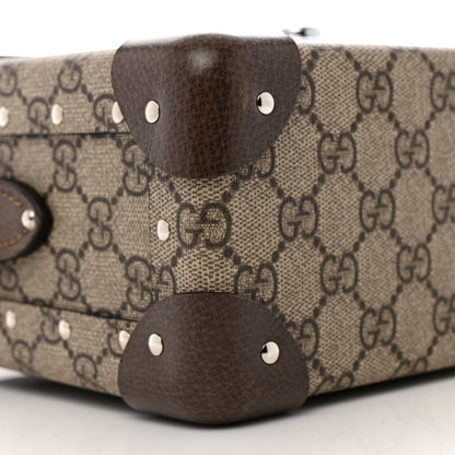 Gucci GG Supreme Monogram Globe-Trotter Beauty Case Brown 9 of 12
