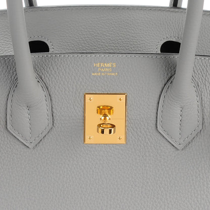 Hermes Togo Birkin 30 Gris Mouette 10 of 25