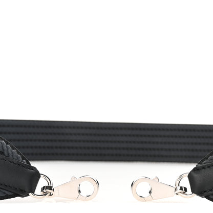 Hermes Toile Epsom 50mm Sangle Cordage Shoulder Strap Black Gris Misty 3 of 5