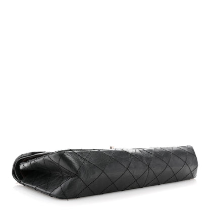 Chanel Aged Calfskin Quilted Medium Double Flap Black 4 of 15