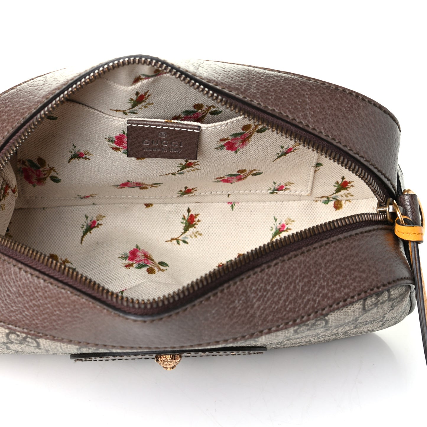 GG Supreme Monogram Web Neo Vintage Shoulder Bag Beige New Acero Crop