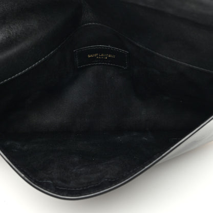 Saint Laurent Patent Calfskin Monogram Uptown Clutch Black 5 of 6