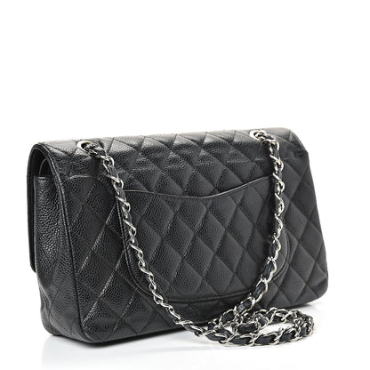 Chanel Caviar Quilted Medium Double Flap Black 2 of 18