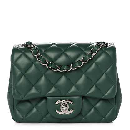 Chanel Lambskin Quilted Mini Square Flap Green 1 of 13