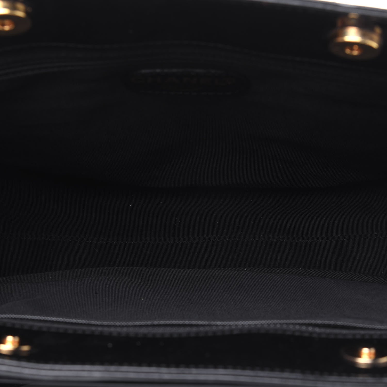 Chanel Patent Logo Tote Black 5 of 17