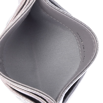 Chanel Metallic Lambskin Quilted Card Holder Silver 5 of 9