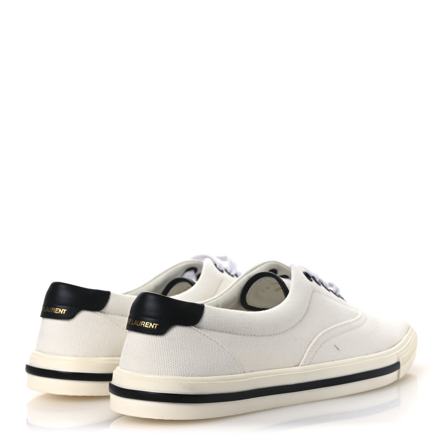 Saint Laurent Elba Greenwich Club Low Top Sneakers 41 Off White Black Bianco 5 of 11