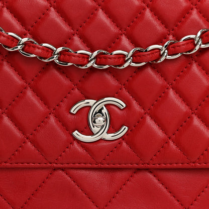 Chanel Calfskin Quilted In the Business Flap Bag Red 8 of 10