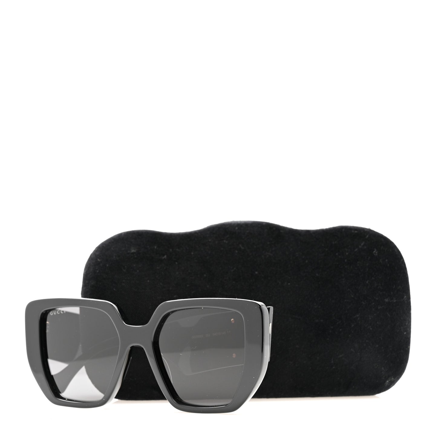 Acetate Square Frame Sunglasses GG0956S Black